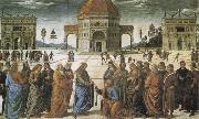 PERUGINO, Pietro Christ giving the Keys to St Peter china oil painting artist